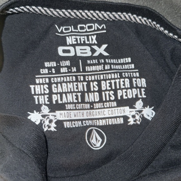 Netflix Shirt OBX Volcom Kids Sz 10 - Picture 3 of 4
